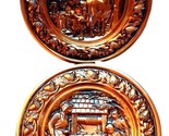 Vtg Coppercraft Guild Hanging Relief Copper Plates Blacksmith Family Wel... - $33.61