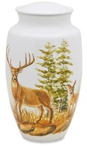 Two Deer 210 Cubic Inches Large/Adult Funeral Cremation Urn for  Ashes - £143.87 GBP