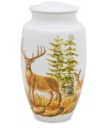 Two Deer 210 Cubic Inches Large/Adult Funeral Cremation Urn for  Ashes - £143.45 GBP