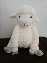First Impressions Macys Baby Lamb Cream Gray Plush Stuffed Animal Corduroy Face - $10.87