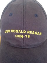 USS Ronald Reagan CVN 76 US Navy Supercarrier Ship Baseball Hat Cap Stra... - £24.03 GBP