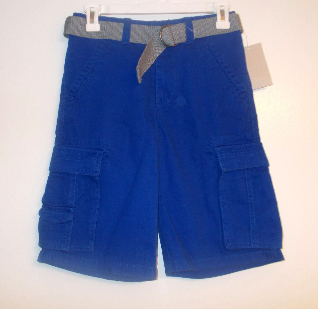 Primary image for Canyon River Blues Boys Cargo Shorts Blue with Belt Size 12 NWT