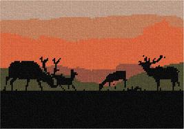 Pepita Needlepoint kit: Moose Grazing, 10&quot; x 7&quot; - $50.00+