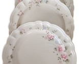 Four (4) Dinner Plates ~ Tea Rose by PFALTZGRAFF ~ Vintage 1985 ~ 10 3/8... - $93.50