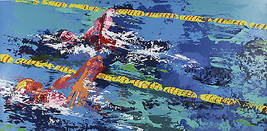 &quot;Swimmer&quot; By Leroy Neiman Signed Artist&#39;s Proof AP Silkscreen 1972 w/ COA - £3,664.45 GBP
