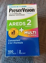 Bausch+Lomb PreserVision EyeVitamin Areds 2 + Multi 100 Soft Gels(O3) - $24.75