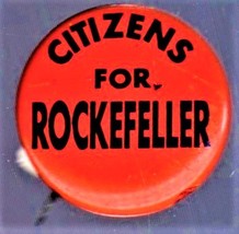 Citizens For Rockefeller - President Campaign pinback Vintage - $8.50