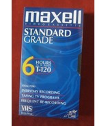 VHS Maxell Video Cassette Blank Sealed T-120 6 Hours Record Tape Standar... - £9.26 GBP
