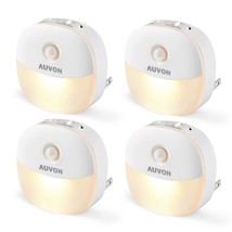 Plug In Night Light With Motion Sensor And Dusk To Dawn Sensor, Mini Warm White  - £29.70 GBP