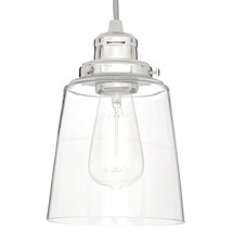 Home Decorators Collection Light Polished Nickel Pendant with Clear Glas... - $25.73