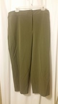 Sag Harbor Stretch - Crop Capri Pants Size 16 NWT Martini Olive     B19/ - £11.37 GBP