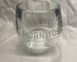 Hornitos Tequila Thick Drinking Glass Etched 100% Puro Agave Bar Grill Home - $14.41