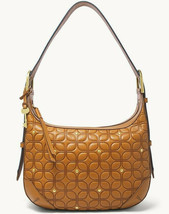 Fossil Hannah Signature Hobo Shoulder Bag Tan Embossed Leather ZB7954998 $268 - £107.73 GBP