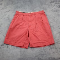 Polo Ralph Lauren Shorts Mens 34 Red Chino Mid Rise Button Zip Pocket Pl... - $22.75