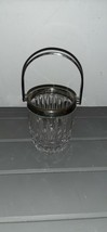 Ice Bucket Crystal &amp; Silverplate Mini 4.25” Tall X 3.5” wide - €9,48 EUR
