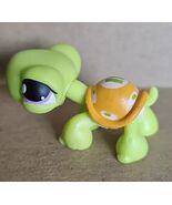 Authentic Littlest Pet Shop LPS Turtle #350 Green Yellow Excellent Condi... - $19.79