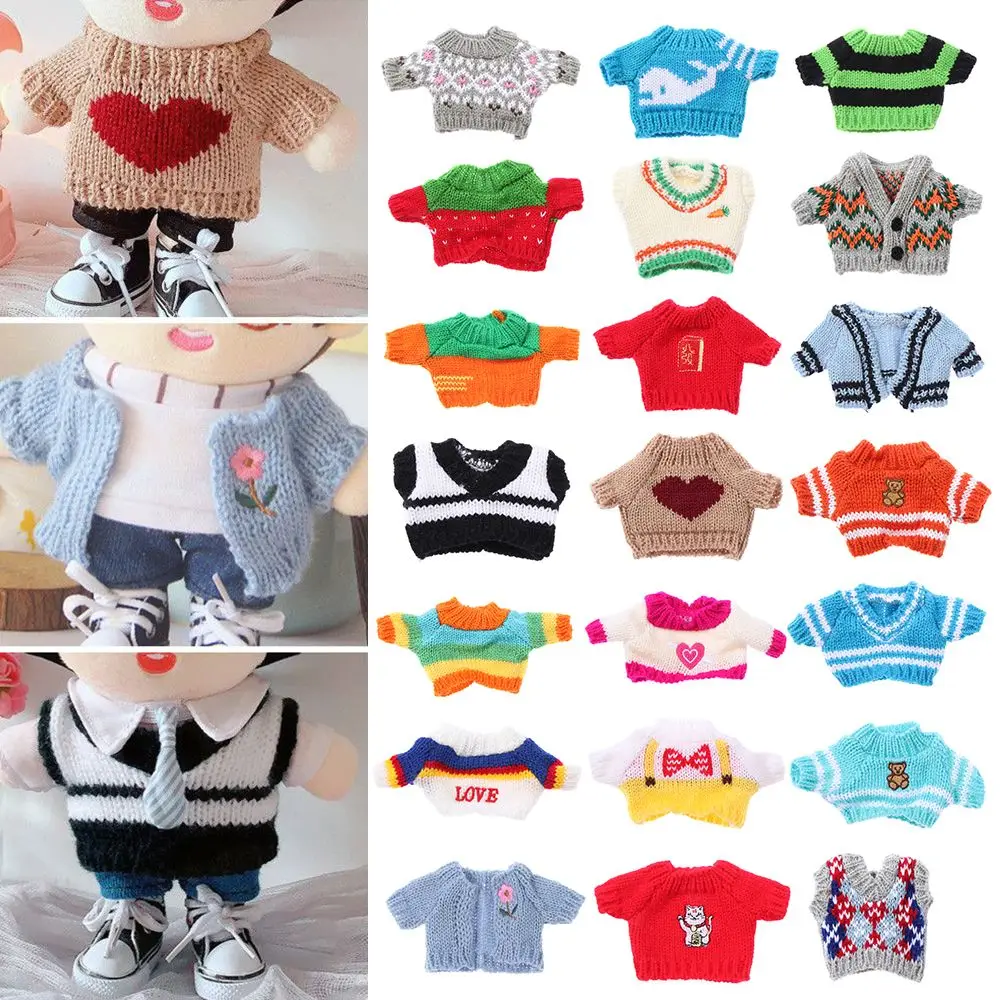 Idol dolls sweater cute cartoon mini clothes for small yellow duck plush toy doll dress thumb200