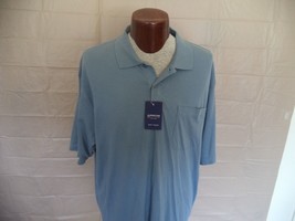  Men&#39;s Blue Arrow Polo shirt. XL.  84% Cotton / 16% Polyester. Short Sle... - £15.79 GBP