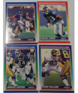  NY Giants Football Cards 1990 Allegre Maurice Carthon Turner Perry Will... - $25.67 CAD
