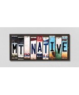 MT Native License Plate Tag Strips Novelty Wood Signs WS-527 - $74.64 CAD