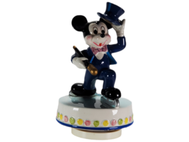 Schmid Walt Disney That's Entertainment Skating Mickey Mouse Spinning Music Box - $34.62