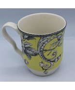 Porcelain Coffee Mug 222 Fifth Adelaide Yellow 16 FL OZ - £7.46 GBP