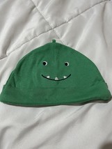 Carter&#39;s Unisex Green Monster Dinosaur Cap Beanie 3 Months - $46.57 MXN