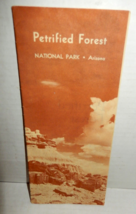 Vintage 1963 Petrified Forest National Park Arizona Visitor Brochure &amp; Map - $10.00