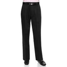 Wrinkle Free Chino Pants Slacks Pleated-Front Cotton Twill Black 28 XX-Short - £18.90 GBP