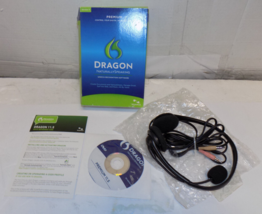 Dragon NaturallySpeaking Speech Recognition Software And Headset Version 11 - £30.82 GBP
