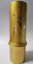 Florero de bambú dorado, adorno Ikebana, color dorado, estilo japonés - $73.76