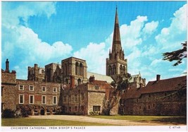 Postcard Chichester Cathedral FromBishop&#39;s Palace Chichester Sussex England UK - £2.32 GBP