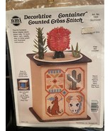 NMI Cross Decorative Container Counted Cross Stitch Southwest *NEW* zz1 - $247.28 MXN