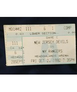 Used NHL Ticket Stub NJ Devils/NY Rangers 10/2/1992 aa1 - $13.66 CAD