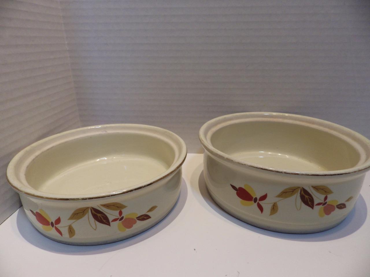 Primary image for (2) Jewel Tea Autumn Leaf Stacking Bowls Hall China