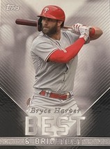 Bryce Harper 2022 Topps X Wander Franco Collection Best &amp; Brightest 17 Nationals - £7.10 GBP