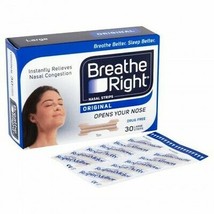 Breathe Right Nasal Strips, Tan, Relieves Nasal Congestion, Large - 30 Strips - $21.09