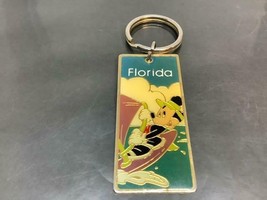 Vintage Keyring Florida Usa Keychain Mickey Mouse Sailboarding Porte-Clé Floride - £11.04 GBP