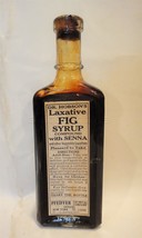 1918 antique Dr HOBSON LAXATIVE fig syrup BOTTLE CONTENT quack medicine ... - £54.56 GBP