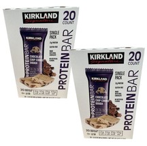 2 Packs Kirkland Signature Protein Bar Chocolate Chip Cookies Dough  2.12oz 20ct - £43.71 GBP