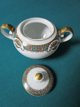 ROSENTHAL GERMANY 1930s BAVARIA CHINA FLORAL URN PATTERN COVERED SUGAR O... - $46.52