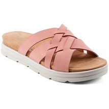 Easy Spirit Women Cross Strap Slide Sandals Star 3 Size US 6M Light Pink - £30.07 GBP