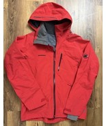 Marmot Jacket Men Large Red Long Sleeve Hooded  Knife Edge GoreTex Full ... - $149.41 CAD