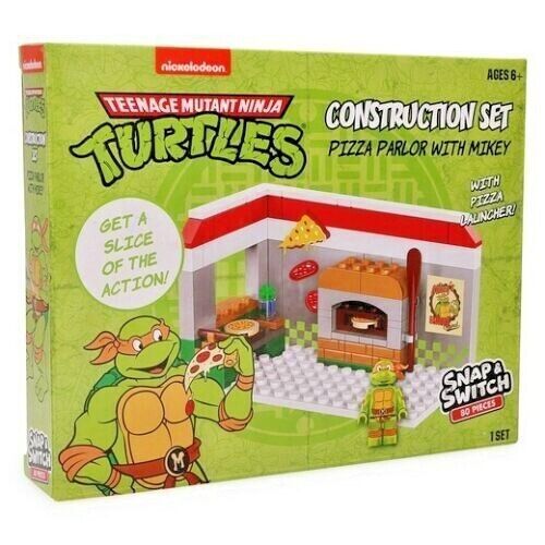 TEENAGE MUTANT NINJA TURTLES PIZZA PARLOR CONSTRUCTION SET - $13.86