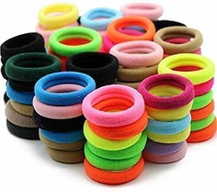 Multicolor Hair Rubber Bands Heavy Duty For Women-Girls Pack-100Pc - £21.61 GBP
