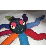 Barbara Samsoni Octopus Rainbow Handmade Handwoven Cotton Plush Toy Decor - $376.79 MXN