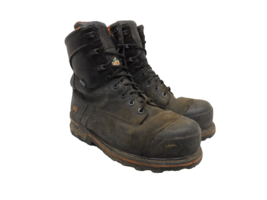 Timberland PRO Men&#39;s 8&quot; Boondock Waterproof Work Boots Black 89645 Size 11W - £59.65 GBP