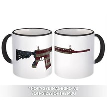 Rifle American Flag : Gift Mug 2nd Amendment United States NRA AR15 - £12.51 GBP