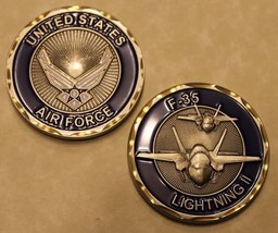 U.S. Air Force F-35 Lightning II Military Veteran Challenge Coin Souvenir Gift - £7.85 GBP
