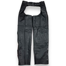 Rocky Mountain Hides™ Solid Genuine Buffalo Leather Motorcycle Chaps Small 30x30 - £38.82 GBP